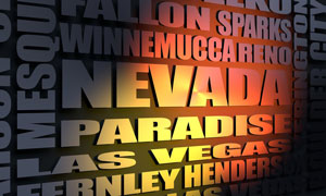 Nevada cities word cloud